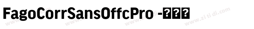 FagoCorrSansOffcPro 字体转换